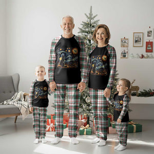 Black Cat Halloween Plaid Pajama Set Starry Night Lover Van Gogh Inspo TS02 Christmas Plaid Print Your Wear
