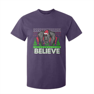 Funny Mothman Santa T Shirt For Kid Believe Merry Mothmas TS02 Purple Print Your Wear