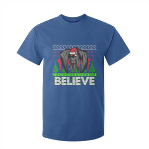 Funny Mothman Santa T Shirt For Kid Believe Merry Mothmas TS02 Royal Blue Print Your Wear