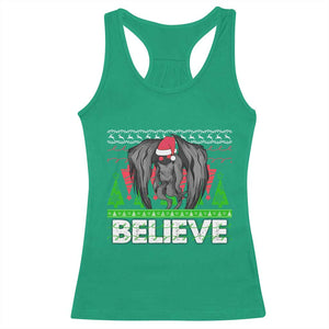 Funny Mothman Santa Racerback Tank Top Believe Merry Mothmas TS02 Irish Green Print Your Wear