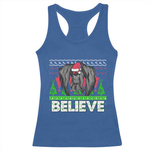 Funny Mothman Santa Racerback Tank Top Believe Merry Mothmas TS02 Royal Blue Print Your Wear