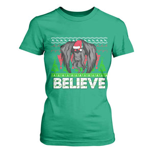 Funny Mothman Santa T Shirt For Women Believe Merry Mothmas TS02 Irish Green Print Your Wear