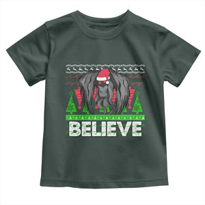 Funny Mothman Santa Toddler T Shirt Believe Merry Mothmas TS02 Dark Forest Green Print Your Wear