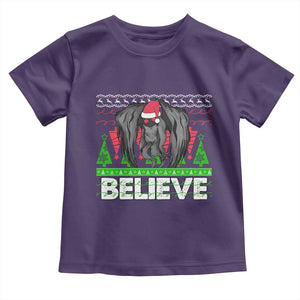 Funny Mothman Santa Toddler T Shirt Believe Merry Mothmas TS02 Purple Print Your Wear