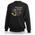 Funny Mardi Gras Sweatshirt Bead Up Bitches Woman with Mask Carnival Parade TS02 Black Printyourwear