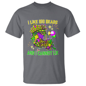 Mardi Gras T Shirt I Like Big Beads And I Can Not Lie New Orleans TS02 Charcoal Printyourwear