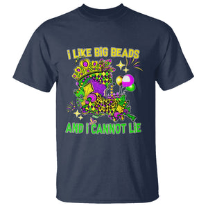 Mardi Gras T Shirt I Like Big Beads And I Can Not Lie New Orleans TS02 Navy Printyourwear