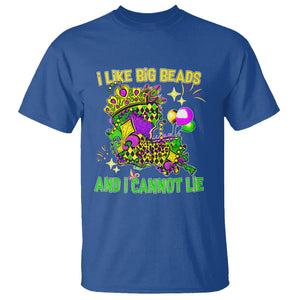 Mardi Gras T Shirt I Like Big Beads And I Can Not Lie New Orleans TS02 Royal Blue Printyourwear