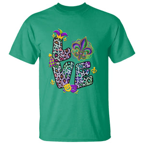 Mardi Gras T Shirt Love Mardi Gras Leopard Costume Carnival Parade TS02 Irish Green Printyourwear