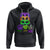 Peace Love Mardi Gras Hoodie Parade Costume Carnival Masks TS02 Black Printyourwear