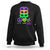 Peace Love Mardi Gras Sweatshirt Parade Costume Carnival Masks TS02 Black Printyourwear