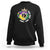 Mardi Gras Sweatshirt Peace Love King Cake Party Carnival Costume TS02 Black Printyourwear