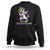 Mardi Gras Sweatshirt Let The Shenanigans Begin Dabbing Unicorn Costume TS02 Black Printyourwear