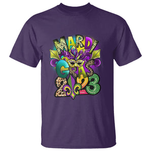 Mardi Gras 2024 T Shirt Carnival Squad Costume Mask TS02 Purple Printyourwear