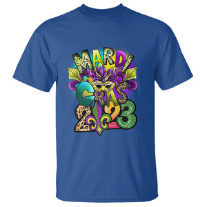 Mardi Gras 2024 T Shirt Carnival Squad Costume Mask TS02 Royal Blue Printyourwear