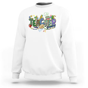 Mardi Gras Teacher Sweatshirt Carnival Costume Mask Beads TS02 Printyourwear