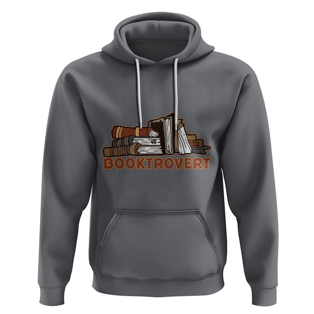 Funny Book Lover Hoodie Booktrovert Definition Books Reader Reading TS02 Charcoal Printyourwear