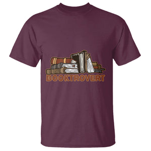 Funny Book Lover T Shirt Booktrovert Definition Books Reader Reading TS02 Maroon Printyourwear