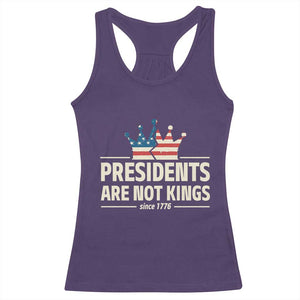 Presidents Are Not Kings Racerback Tank Top Since 1776 American Flag TS02 Purple Print Your Wear
