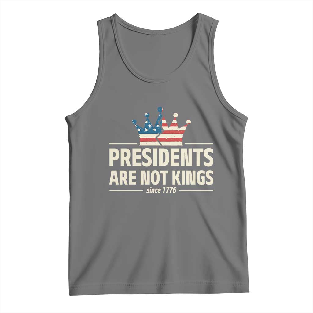 Presidents Are Not Kings Tank Top Since 1776 American Flag TS02 Black Heather Print Your Wear