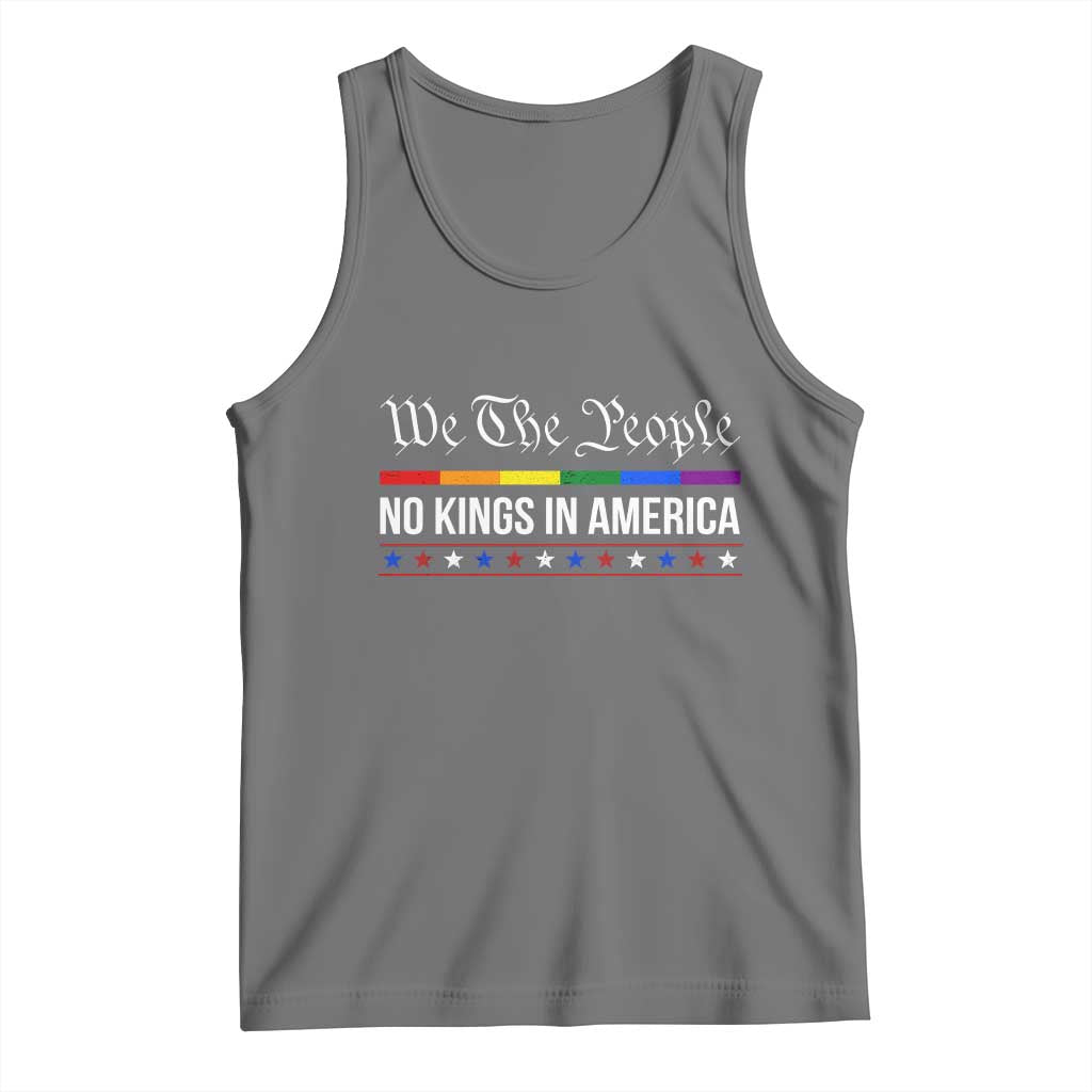 No Kings In America Tank Top We The People TS02 Black Heather Print Your Wear