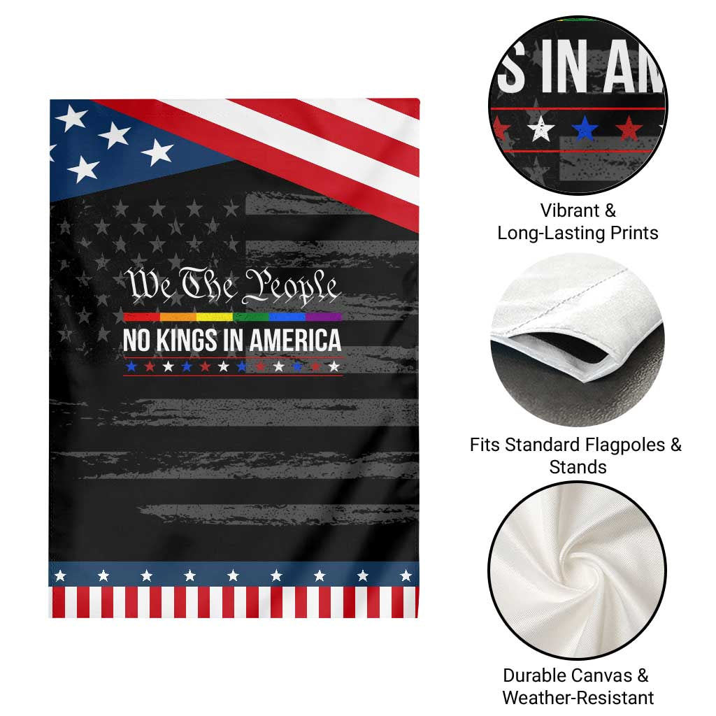 No Kings In America Garden Flag We The People TS02 Print Your Wear