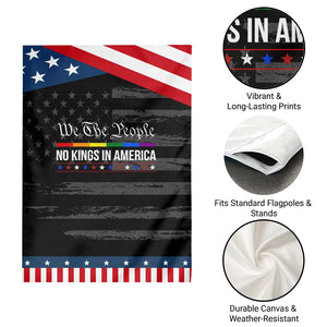 No Kings In America Garden Flag We The People TS02 Print Your Wear
