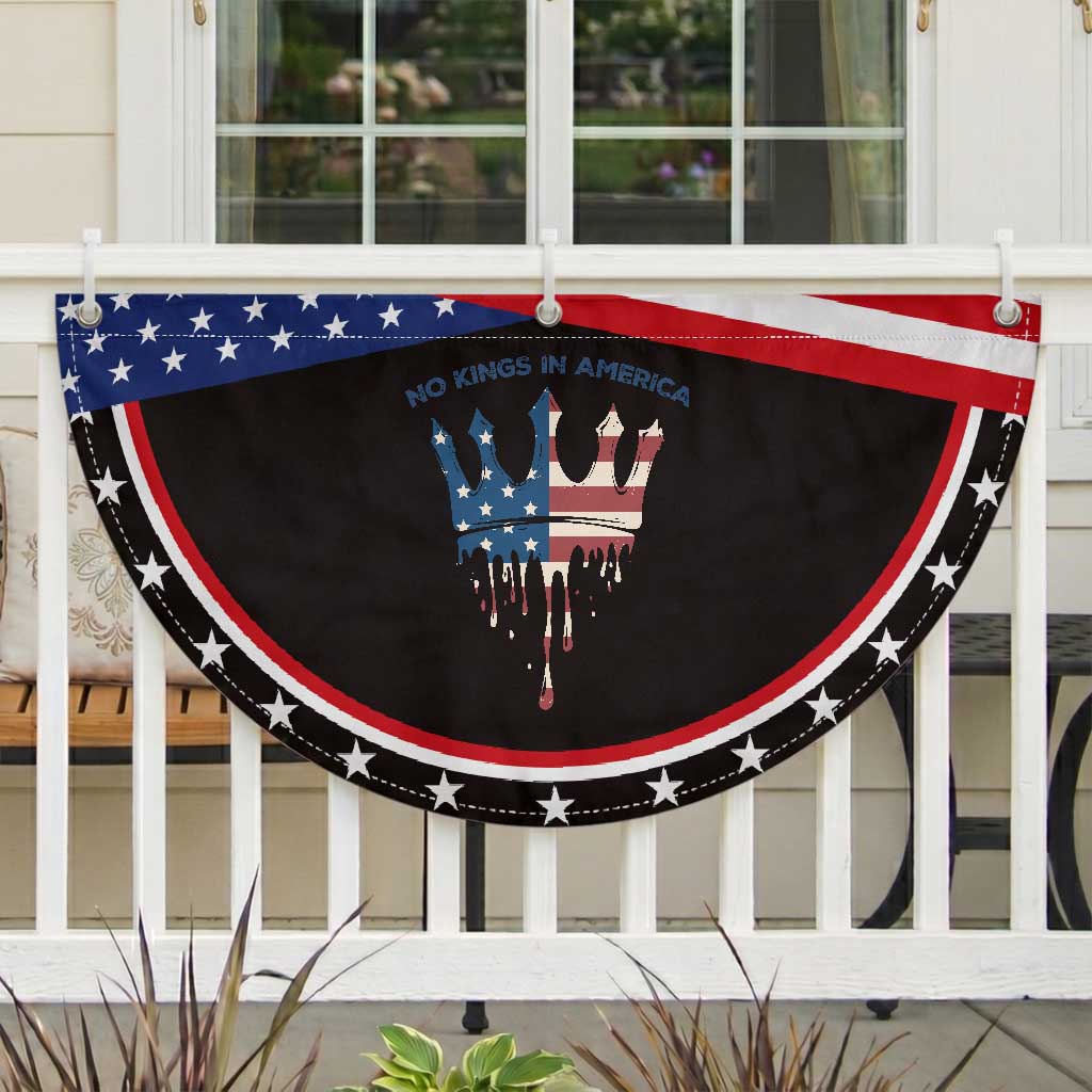 No Kings In America Dripping Crown Patriotic Fan Flag TS02 2pcs pack Classic Black Print Your Wear