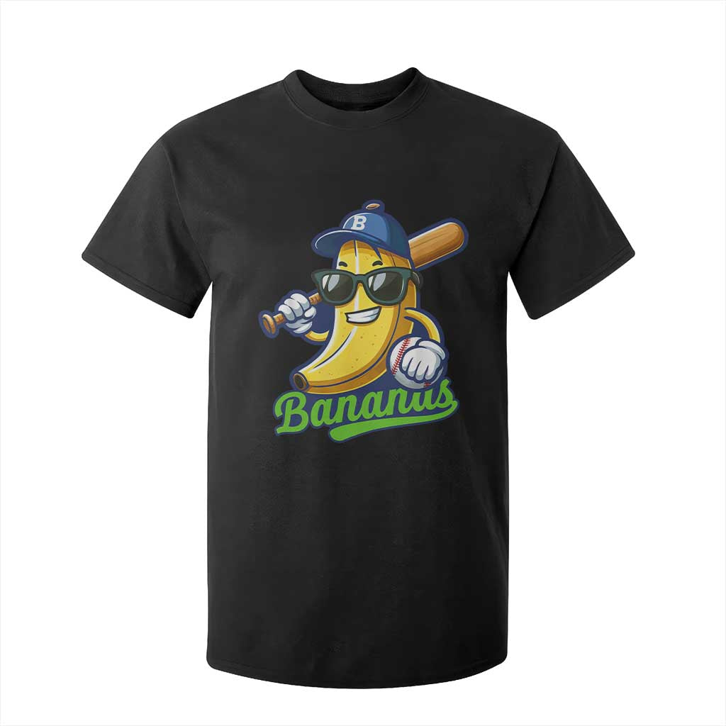 Cute Banana Graphics T Shirt For Kid Funny Sports Baseball Lover TS02 Black Print Your Wear