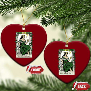 The Sassy Lass Tarot Card Ceramic Ornament Funny St Patrick's Day TS02 Print Your Wear