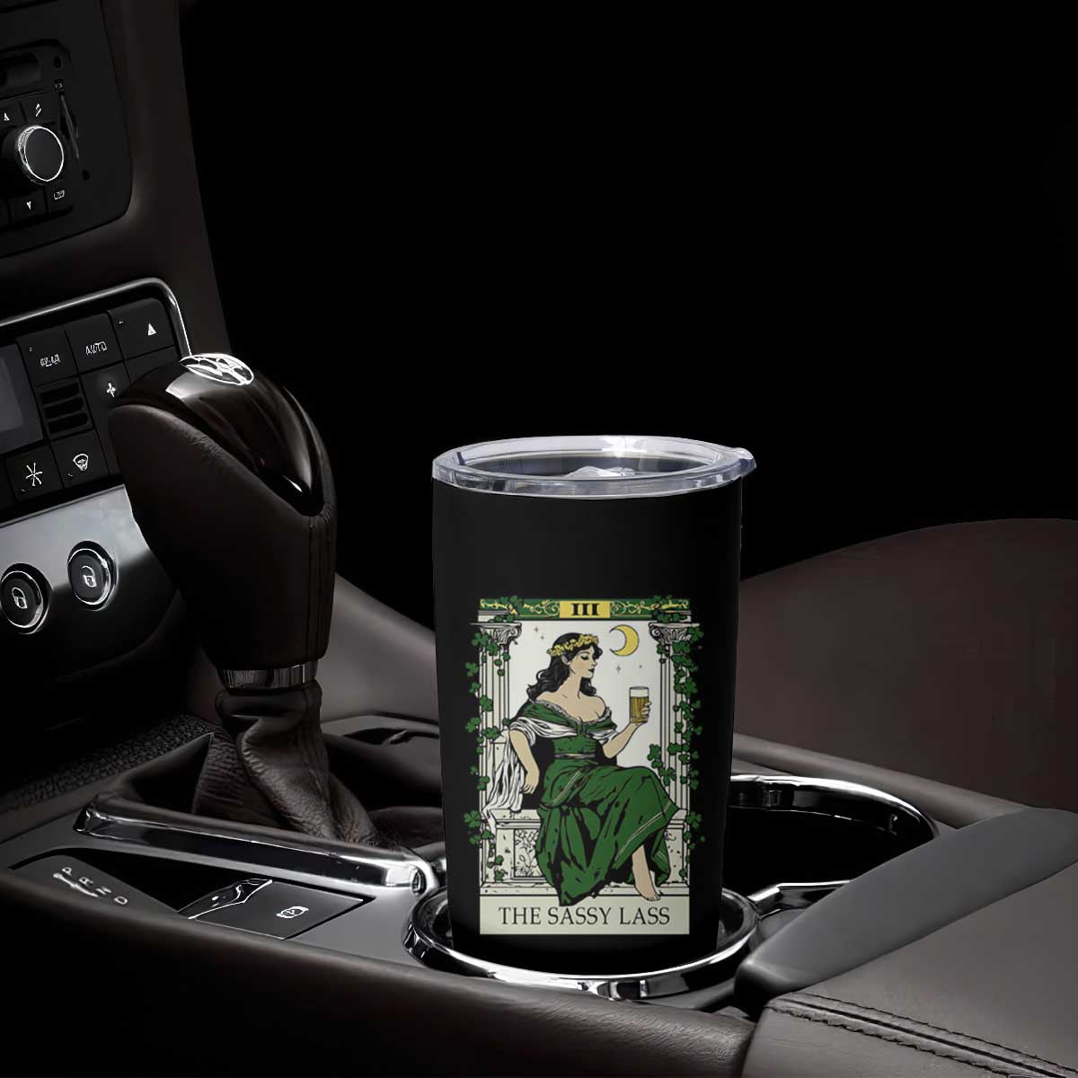 The Sassy Lass Tarot Card Tumbler Cup Funny St Patrick's Day TS02 Print Your Wear