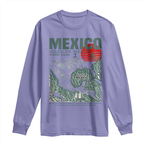 Gulf of Mexico Estd 1550 Long Sleeve Shirt Golfo De Mexico Historic Map Retro Graphic TS02 Violet Print Your Wear