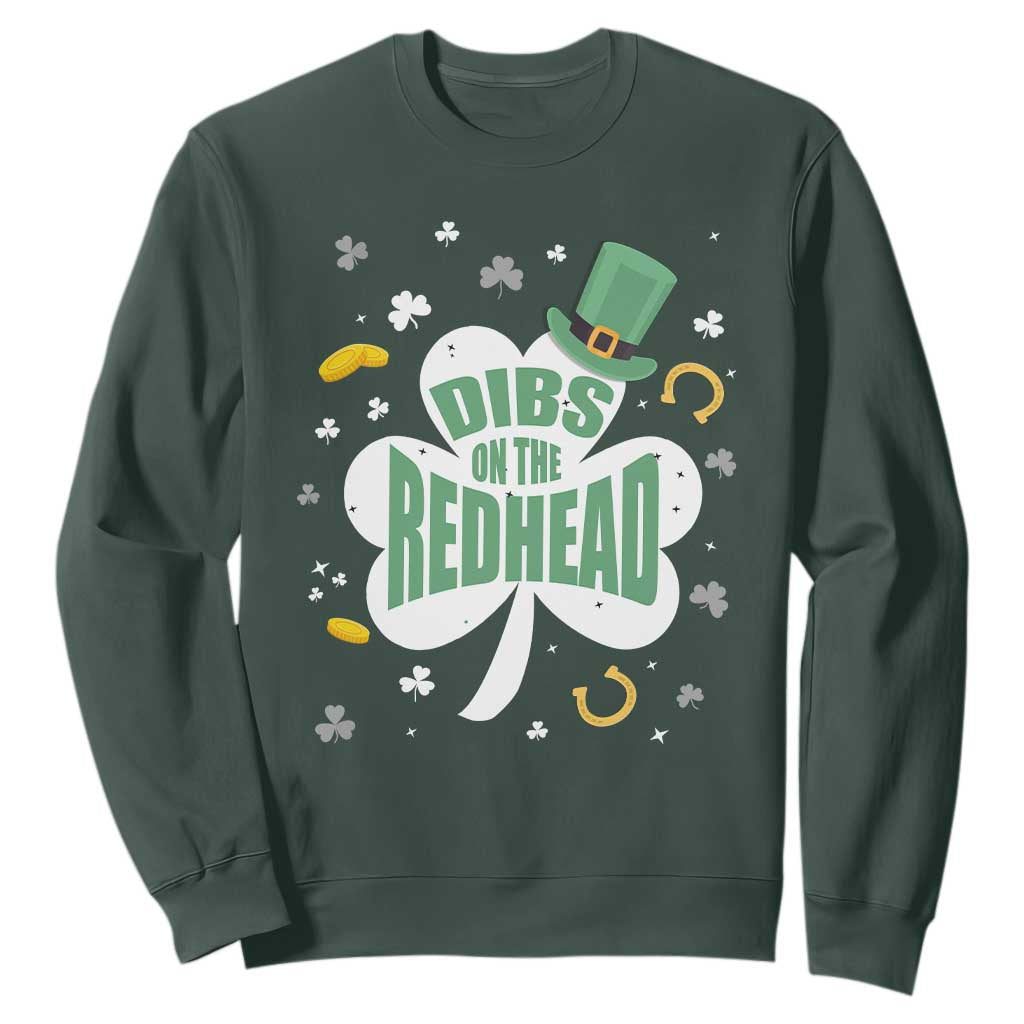 Funny Irish St Patricks Day Sweatshirt Prone To Shenanigans TS02 Dark Forest Green Print Your Wear