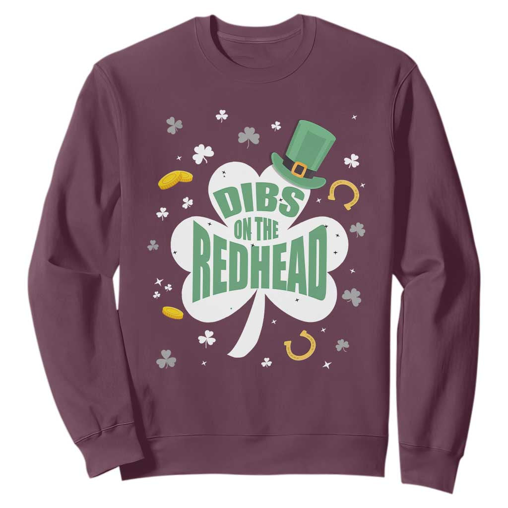 Funny Irish St Patricks Day Sweatshirt Prone To Shenanigans TS02 Maroon Print Your Wear