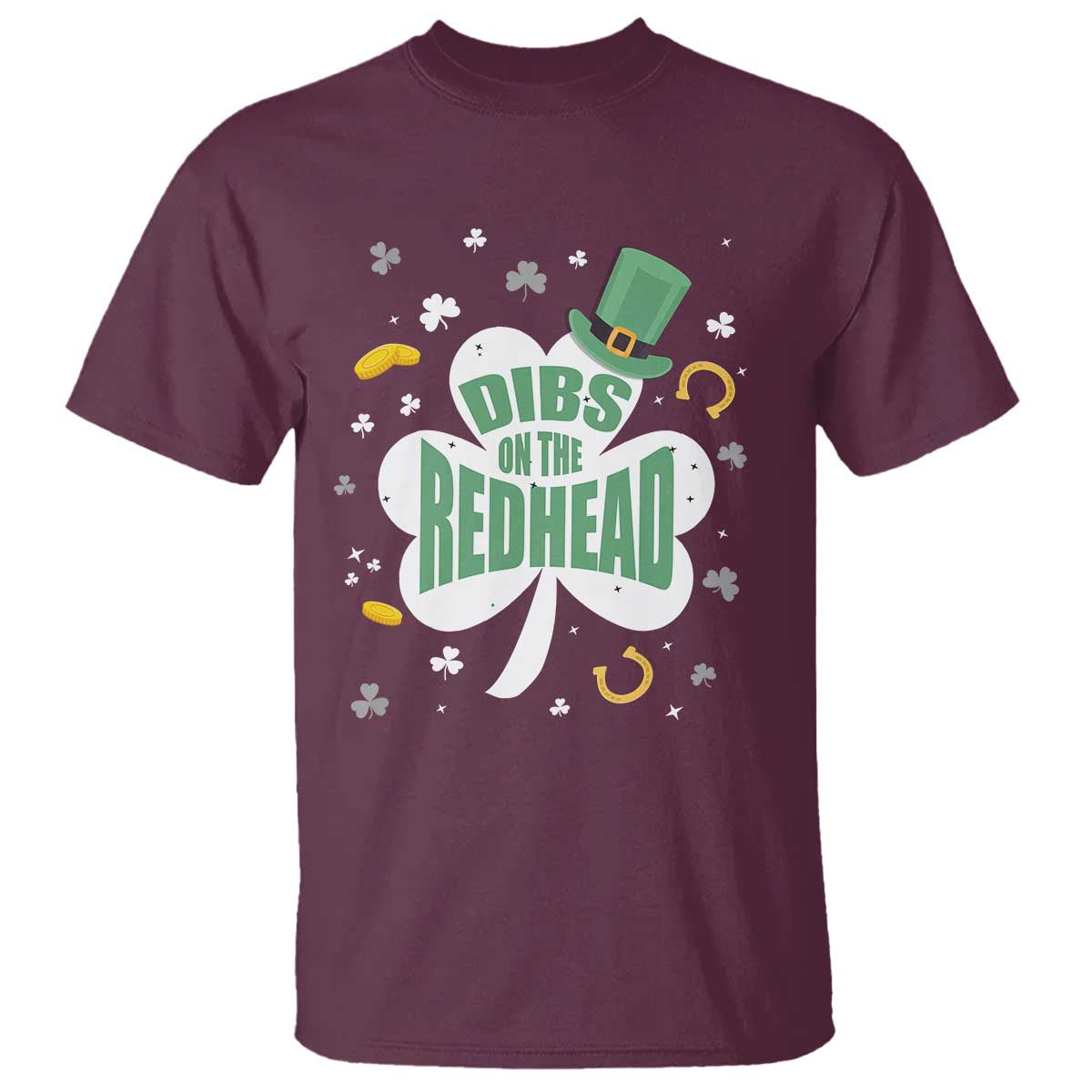 Funny Irish St Patricks Day T Shirt Prone To Shenanigans TS02 Maroon Print Your Wear
