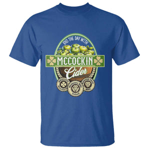 Mccockin Cider T Shirt - Funny St Patrick's Day TS02 Royal Blue Print Your Wear