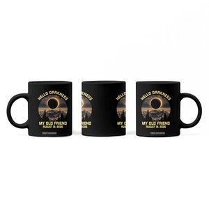Hello Darkness My Old Friend August 12 2026 Coffee Mug Total Solar Eclipse Humorous Astronomy Gift TS02 Print Your Wear