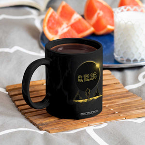 Bigfoot August 12 2026 Total Solar Eclipse Coffee Mug Totality Sasquatch Cryptid Stargazer Memorabilia TS02 Print Your Wear