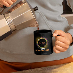 Colorful Paint Splatter 2026 Total Solar Eclipse Totality Astronomy Coffee Mug TS02 Print Your Wear