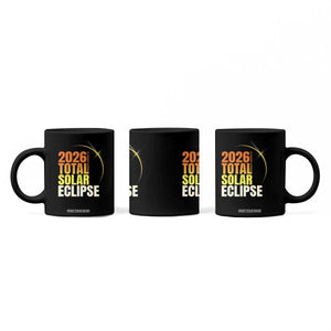 2026 Total Solar Eclipse August 12 Coffee Mug Totality Modern Space Graphic TS02 Print Your Wear