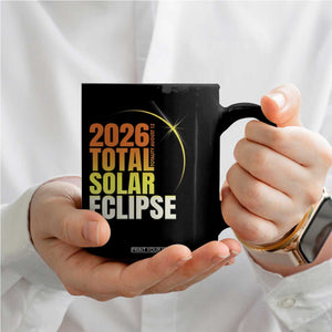 2026 Total Solar Eclipse August 12 Coffee Mug Totality Modern Space Graphic TS02 Print Your Wear