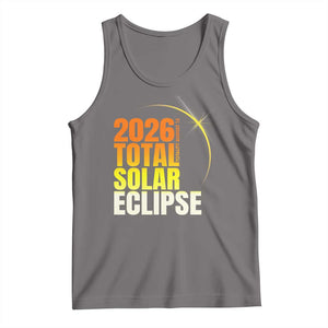 2026 Total Solar Eclipse August 12 Tank Top Totality Modern Space Graphic TS02 Deep Heather Print Your Wear