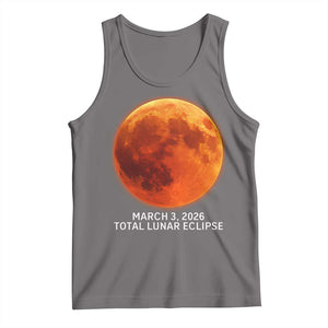 Blood Moon Total Lunar Eclipse March 3 2026 Tank Top Blood Moon Astronomy Souvenir Graphic TS02 Deep Heather Print Your Wear