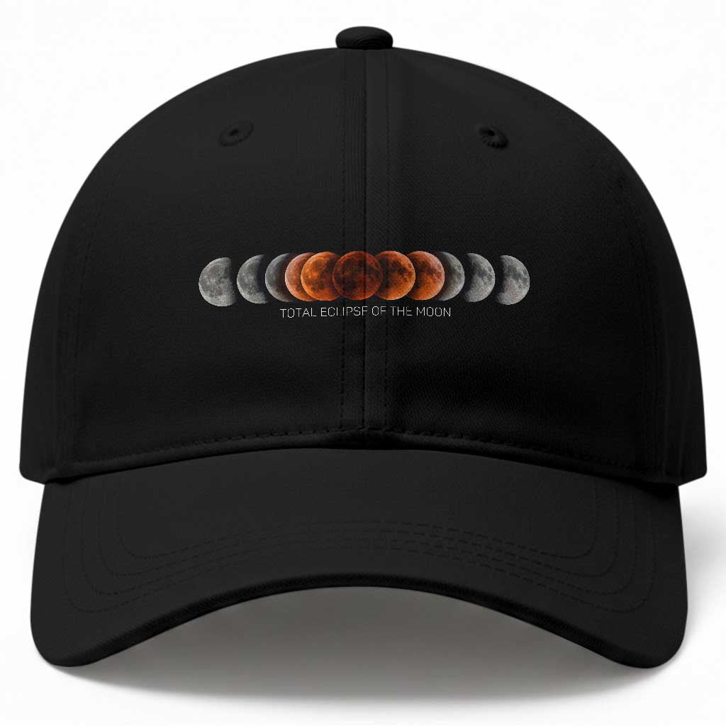 Total Eclipse of the Moon Phases Baseball Cap Blood Moon Space Astronomy Celestial Graphic TS02 Print Your Wear