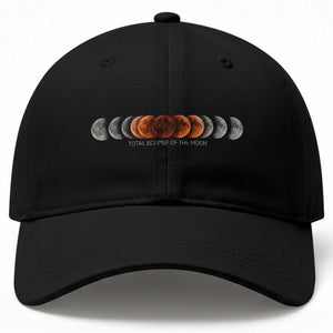 Total Eclipse of the Moon Phases Baseball Cap Blood Moon Space Astronomy Celestial Graphic TS02 Print Your Wear