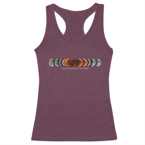 Total Eclipse of the Moon Phases Racerback Tank Top Blood Moon Space Astronomy Celestial Graphic TS02 Maroon Print Your Wear