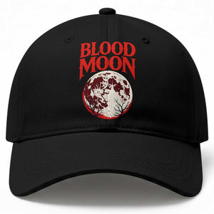 Retro Blood Moon Graphic Baseball Cap Mystic Celestial Gothic Astronomy Art TS02 Print Your Wear