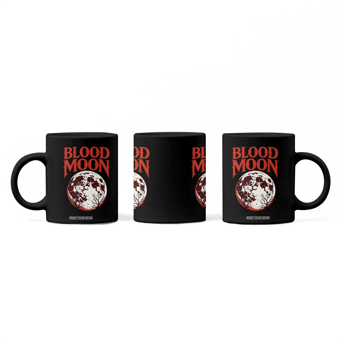 Retro Blood Moon Graphic Coffee Mug Mystic Celestial Gothic Astronomy Art TS02 Print Your Wear
