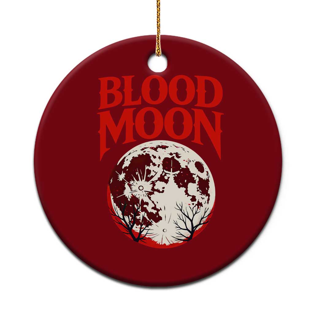 Retro Blood Moon Graphic Ceramic Ornament Mystic Celestial Gothic Astronomy Art TS02 1pc Red Print Your Wear