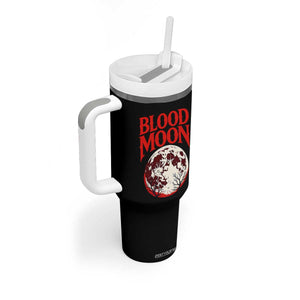 Retro Blood Moon Graphic Tumbler With Handle Mystic Celestial Gothic Astronomy Art TS02 Print Your Wear